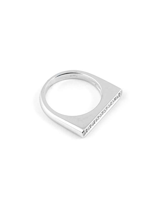 ANELLO IN ORO BIANCO 18KT CON DIAMANTI