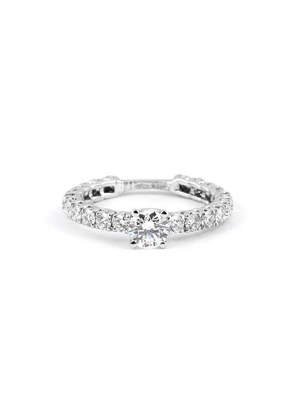 ANELLO IN ORO BIANCO 18KT CON DIAMANTI