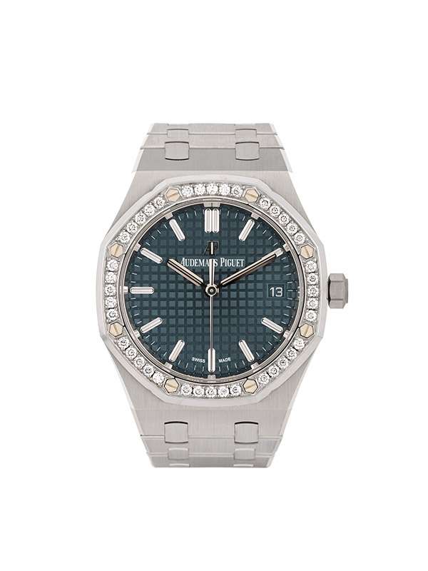 AUDEMARS PIGUET ROYAL OAK 34MM IN ACCIAIO E DIAMANTI REF. 77351ST