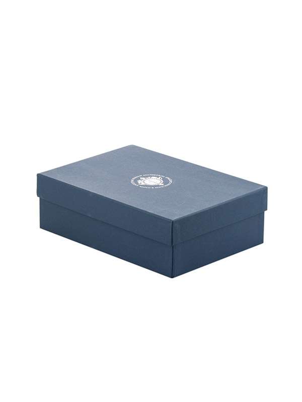 SCATOLA PORTAOROLOGI CARTTIME 3 POSTI IN PELLE DI VITELLO BLU WTC-3W