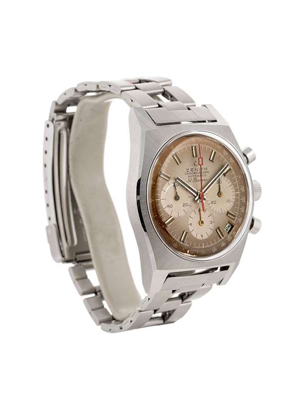 ZENITH VINTAGE EL PRIMERO CON ESTRATTO 37MM IN ACCIAIO REF. A385