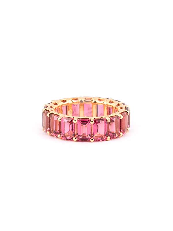 FEDINA ETERNELLE IN ORO ROSA 18KT CON TORMALINA ROSA