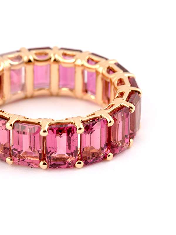 FEDINA ETERNELLE IN ORO ROSA 18KT CON TORMALINA ROSA