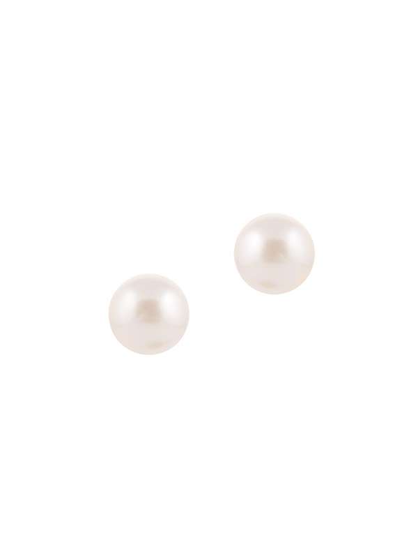 ORECCHINI LOBO IN ORO BIANCO 18KT CON PERLA 8,5/9,0