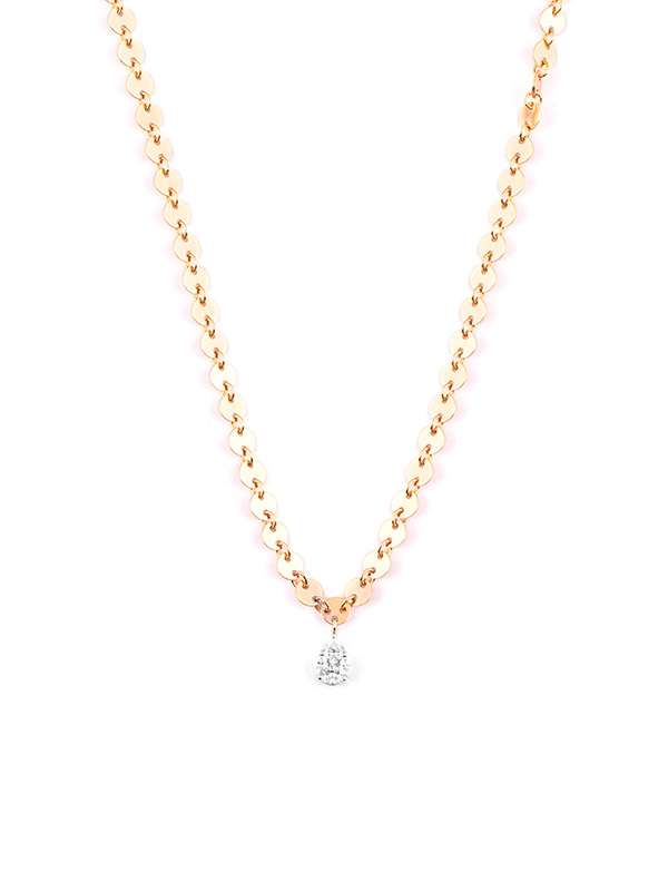 GIROCOLLO SFERE IN ORO ROSA 18KT CON DIAMANTI