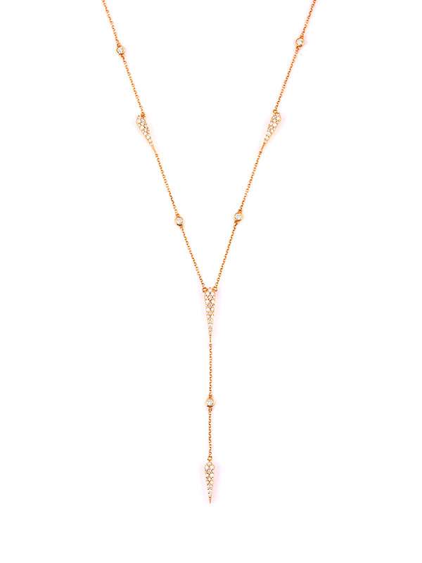 GIROCOLLO IN ORO ROSA 18KT CON DIAMANTI