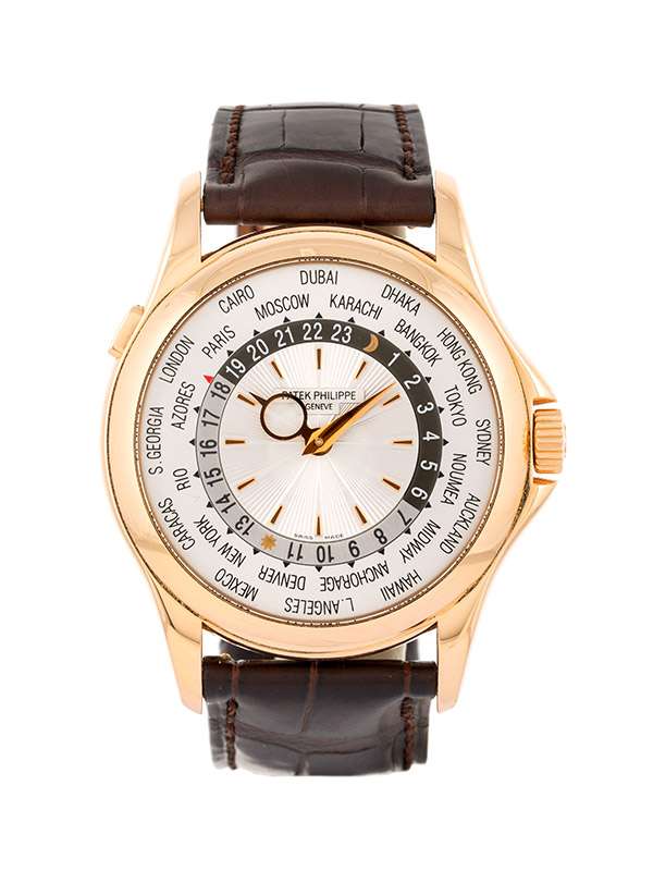 PATEK PHILIPPE WORLD TIME ORE DEL MONDO 39,5MM IN ORO ROSA 18KT REF. 5130R-001