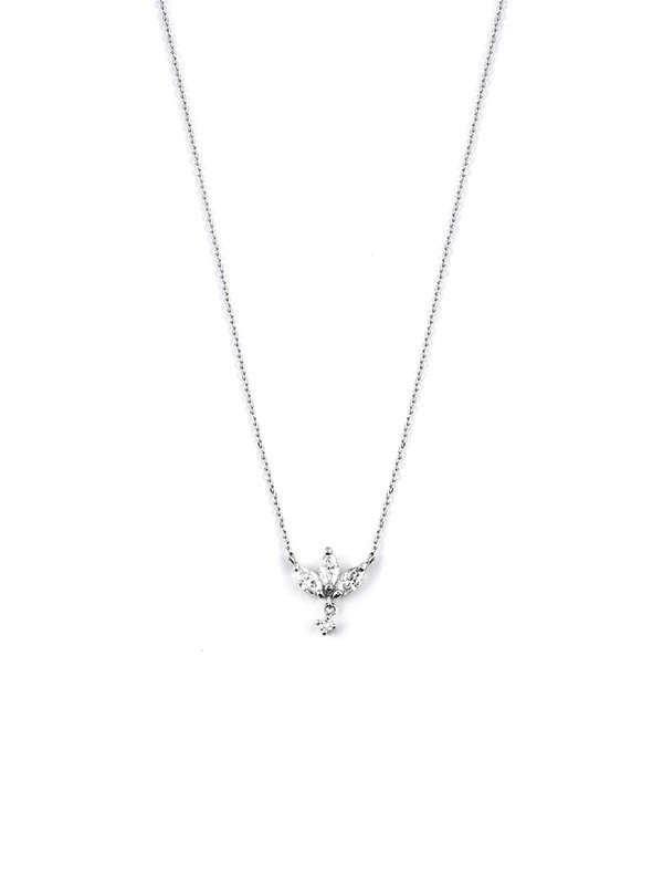 GIROCOLLO IN ORO BIANCO 18KT CON DIAMANTI MARQUISE