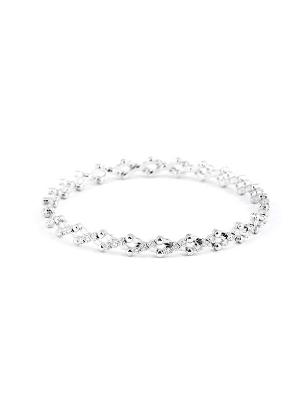 SERAFINO CONSOLI ANELLO BRACCIALE IN ORO BIANCO 18KT CON DIAMANTI REF. S.RB 5M4 WG WD