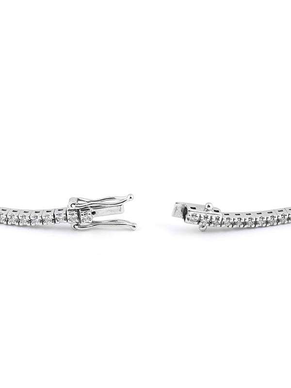 BRACCIALE TENNIS IN ORO BIANCO 18KT CON DIAMANTI