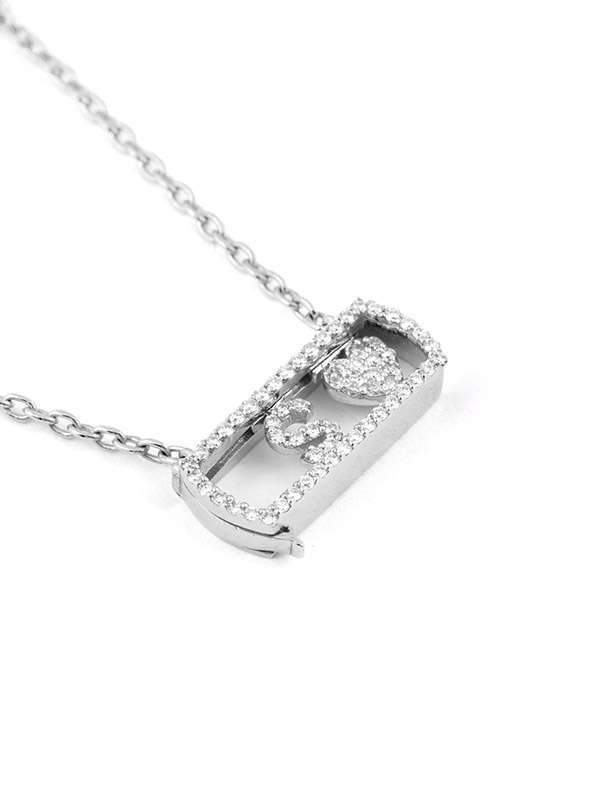 GIROCOLLO ICONIC MOTION IN ORO BIANCO 18KT CON DIAMANTI