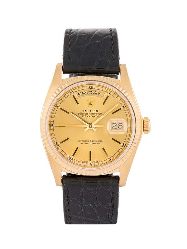 ROLEX DAY-DATE CON SERVICE 36MM IN ORO GIALLO 18KT REF. 18038