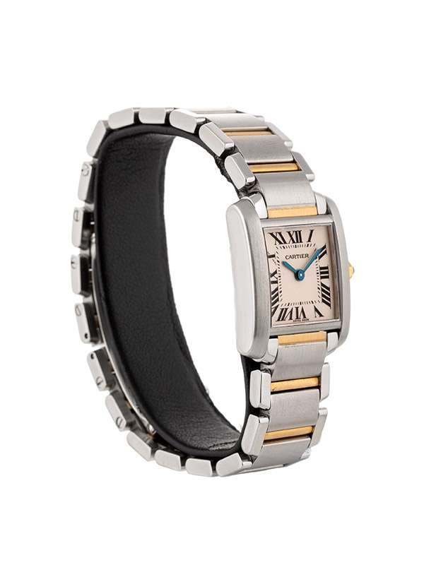 CARTIER TANK FRANCAISE IN ACCIAIO E ORO GIALLO 18KT REF. 2384