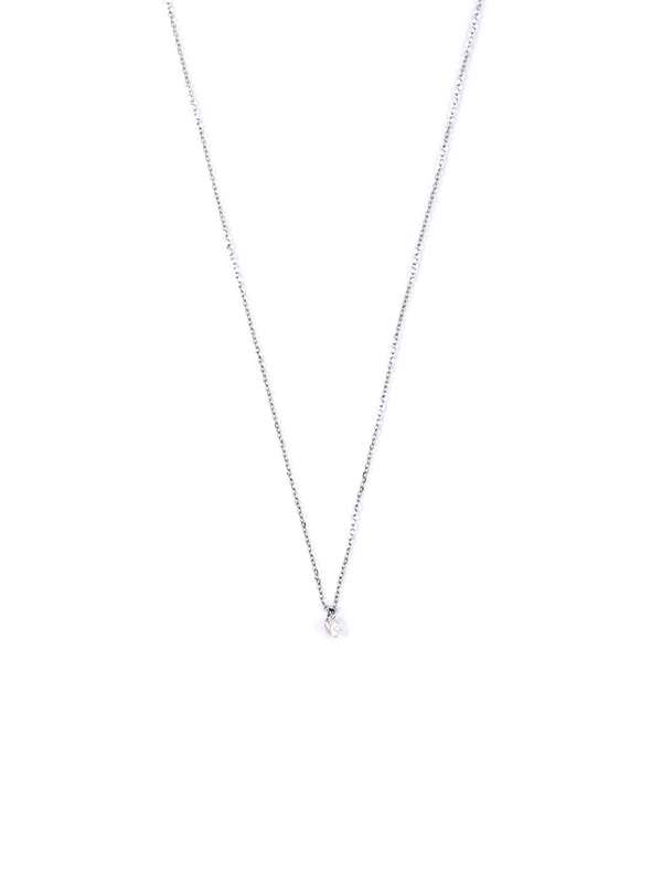GIROCOLLO PUNTO LUCE IN ORO BIANCO 18KT CON DIAMANTE
