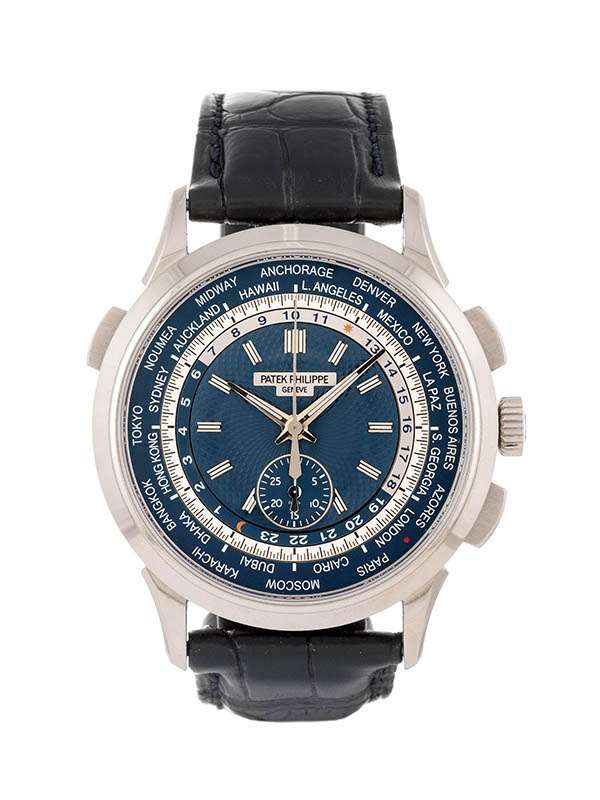 PATEK PHILIPPE WORLD TIME CHRONOGRAPH COMPLICATIONS 39,5MM IN ORO BIANCO 18KT REF. 5930G