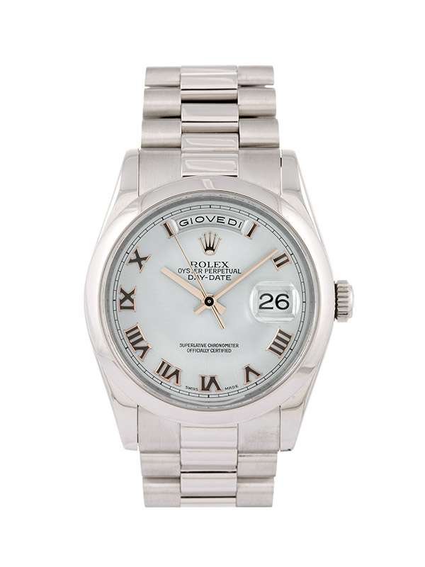 ROLEX DAY-DATE 36MM IN PLATINO REF. 118206