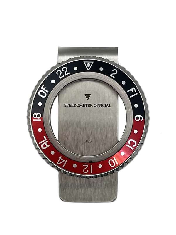 FERMASOLDI SPEEDOMETER OFFICIAL IN ACCIAIO NERO/ROSSO MOD. SMC 0901 N