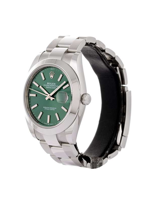 ROLEX DATEJUST GREEN MINT DIAL 41MM IN ACCIAIO REF. 126300