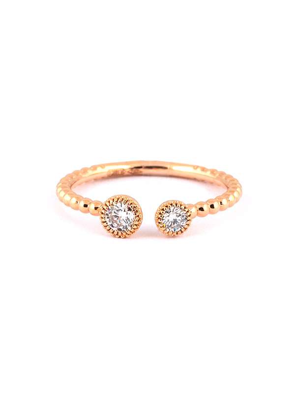 ANELLO IN ORO ROSA 18KT CON DIAMANTI