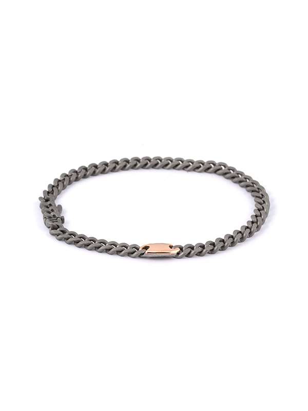 BRACCIALE AUDACE 5.1 IN TITANIO NATURAL E ORO ROSA 18KT