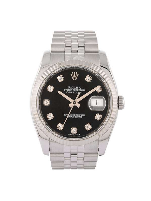 ROLEX DATEJUST 36MM IN ACCIAIO E DIAMANTI REF. 116234