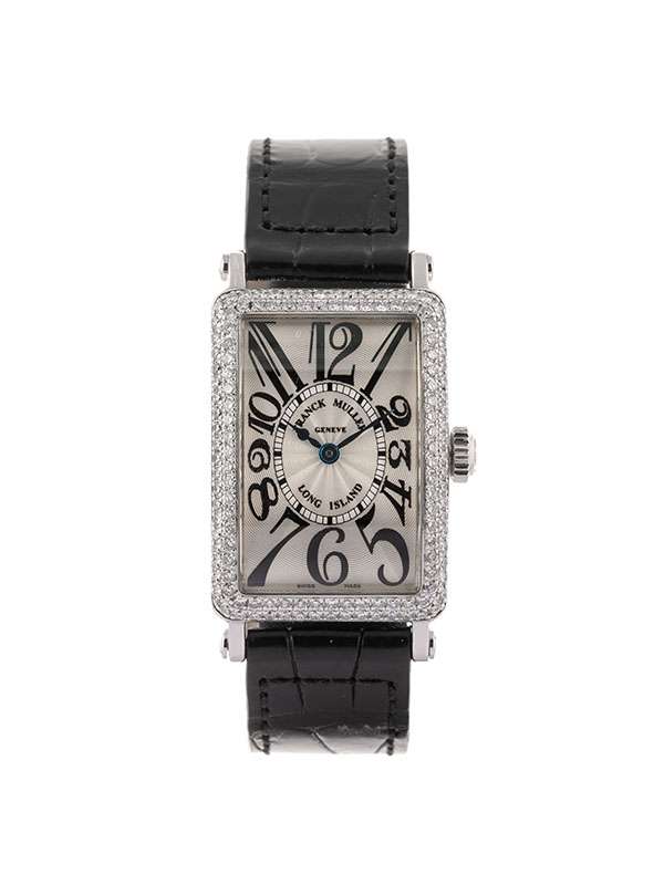 FRANCK MULLER LONG ISLAND LADY IN ORO BIANCO 18KT CON DIAMANTI REF. 900 QZ D