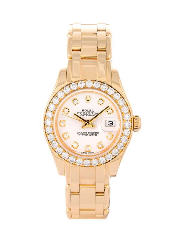 ROLEX DATEJUST PEARLMASTER 29MM IN ORO GIALLO 18KT CON DIAMANTI REF. 80298