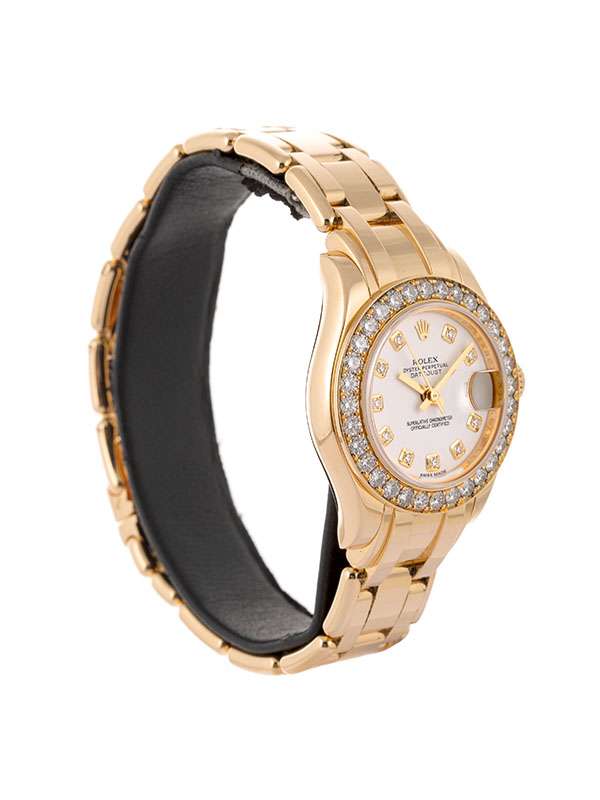 ROLEX DATEJUST PEARLMASTER 29MM IN ORO GIALLO 18KT CON DIAMANTI REF. 80298
