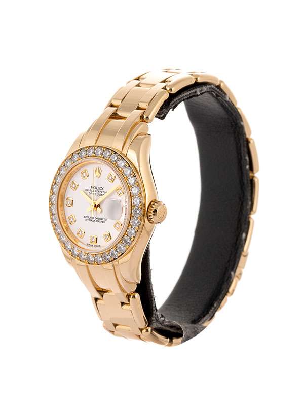 ROLEX DATEJUST PEARLMASTER 29MM IN ORO GIALLO 18KT CON DIAMANTI REF. 80298