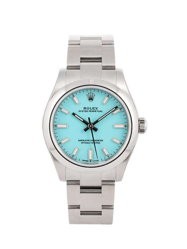ROLEX OYSTER PERPETUAL TURCHESE 31MM IN ACCIAIO REF. 277200