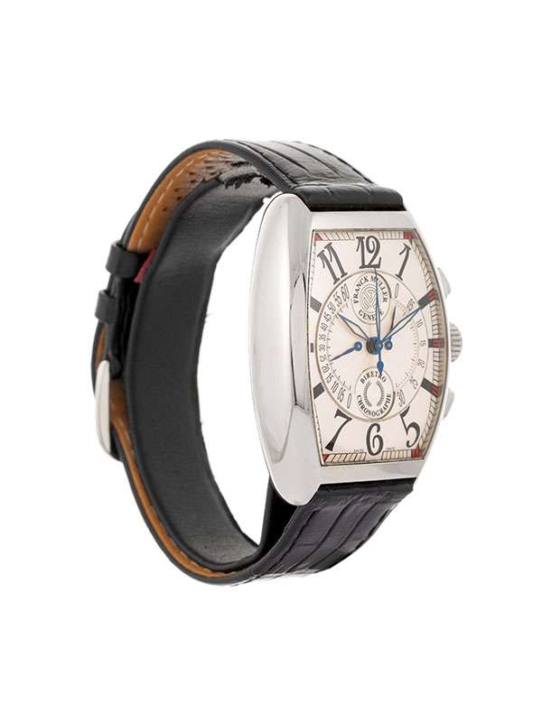 FRANCK MULLER CINTREE CURVEX CHRONOGRAPH BIRETRO IN ACCIAIO REF. 7850 CC B