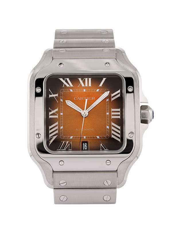CARTIER SANTOS DE CARTIER MODELLO GRANDE MARRONE REF. WSSA0064