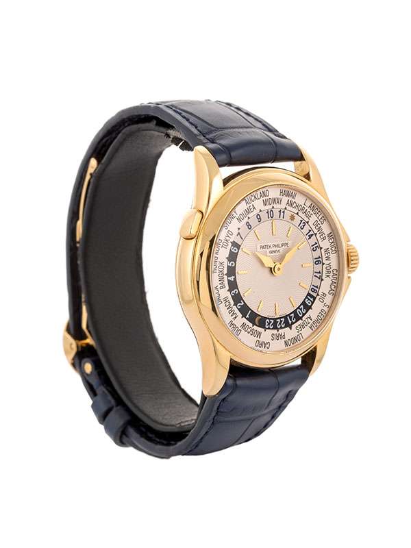 PATEK PHILIPPE WORLD TIME ORE DEL MONDO CON ESTRATTO 2018 37MM IN ORO GIALLO 18KT REF. 5110J