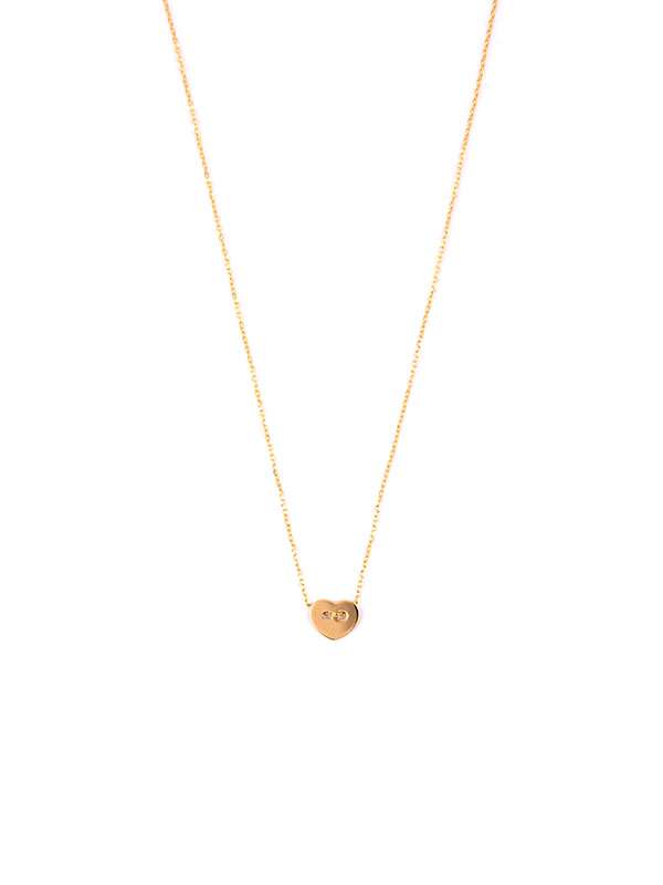 GIROCOLLO IN ORO GIALLO 187KT CUORE PIATTO
