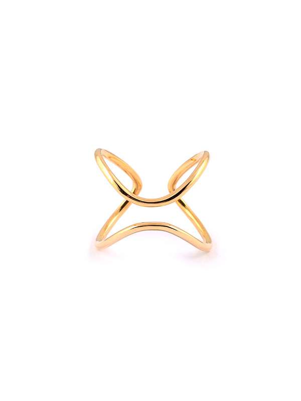 ANELLO IN ORO GIALLO 18KT ONDE