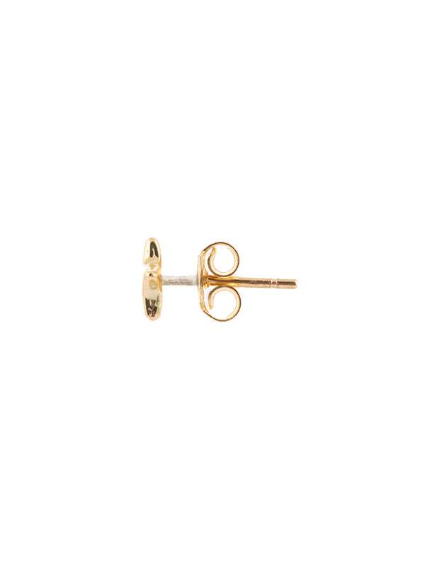 ORECCHINI LOBO IN ORO GIALLO 18KT STELLA PIENA