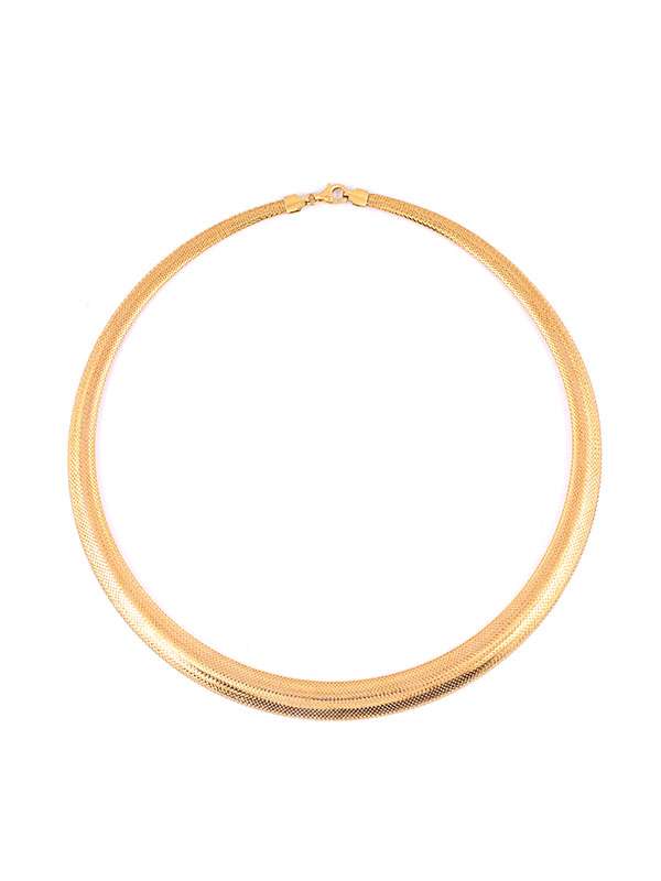 GIROCOLLO IN ORO GIALLO 18KT MAGLIA A RETE