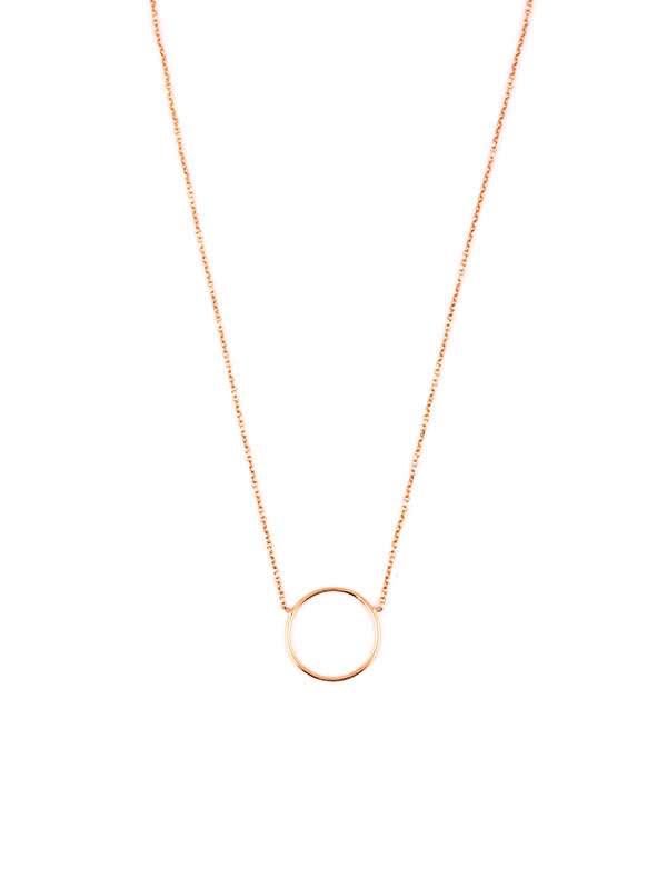 GIROCOLLO IN ORO ROSA 18KT CERCHIO
