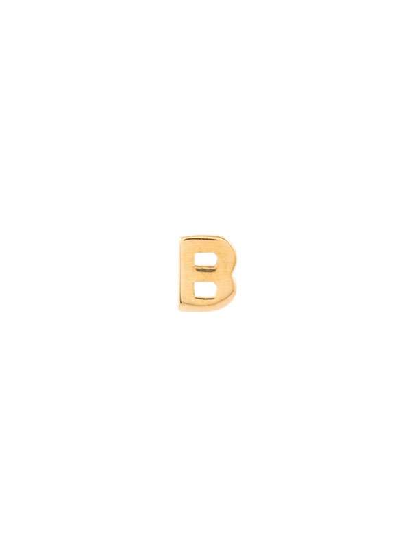 MONO ORECCHINO IN ORO GIALLO 18KT LETTERA B