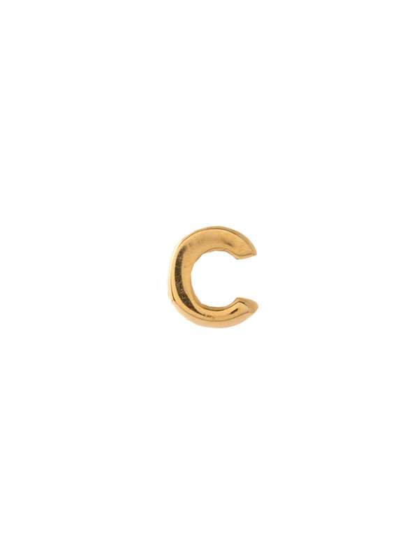 MONO ORECCHINO IN ORO GIALLO 18KT LETTERA C