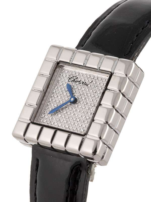 CHOPARD ICE CUBE 25MM IN ORO BIANCO 18KT E DIAMANTI CON SERVICE REF. 127407-1003