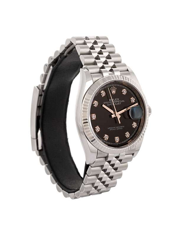 ROLEX DATEJUST 36MM IN ACCIAIO E DIAMANTI REF. 126234