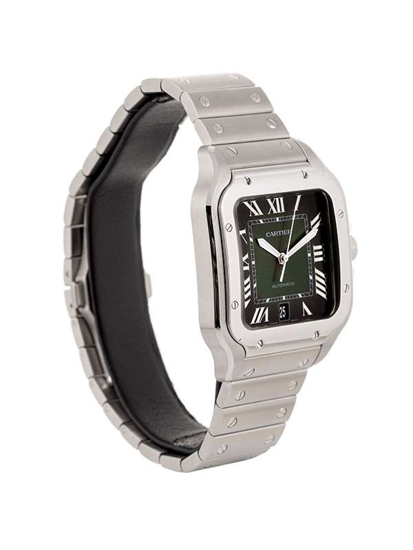 CARTIER SANTOS DE CARTIER MODELLO GRANDE VERDE IN ACCIAIO REF. WSSA0062