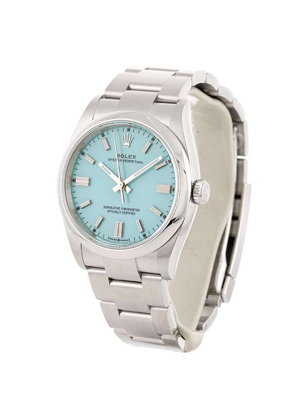 ROLEX OYSTER PERPETUAL TIFFANY 36MM IN ACCIAIO REF. 126000