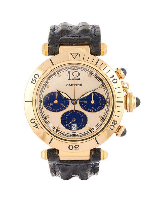 CARTIER PASHA CHRONO 38MM IN ORO GIALLO 18KT REF. 30009