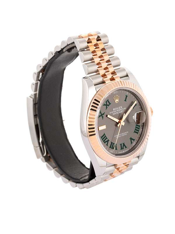 ROLEX DATEJUST 41MM IN ACCIAIO E ORO ROSA 18KT QUADRANTE WIMBLEDON REF. 126331