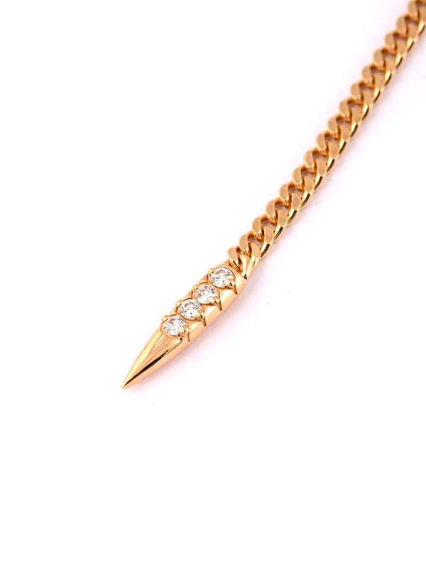 GIROCOLLO IN ORO ROSA 18KT SERPENTE CON RUCINI ROSSI E DIAMANTI