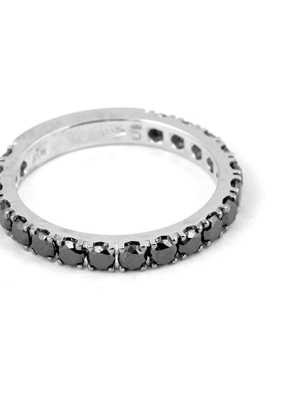 FEDINA MEZZA ETERNELLE IN ORO BIANCO 18KT CON DIAMANTI NERI