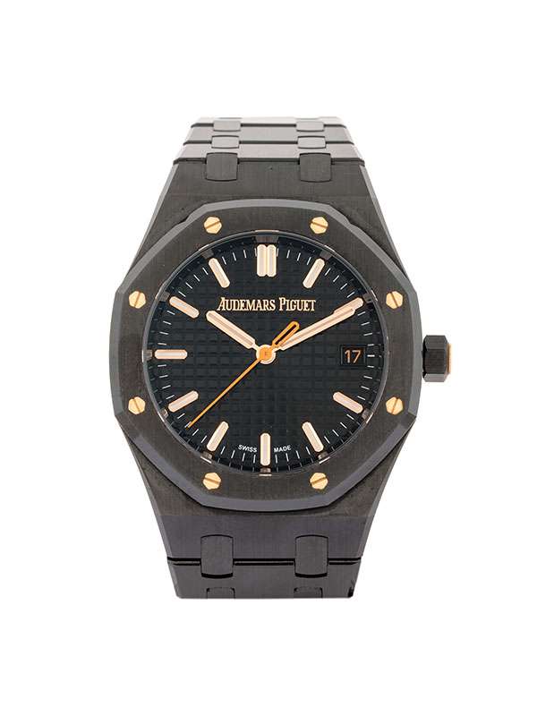 AUDEMARS PIGUET ROYAL OAK AUTOMATICO 34MM IN CERAMICA NERA REF. 77350CE.OO.1266CE.03.A