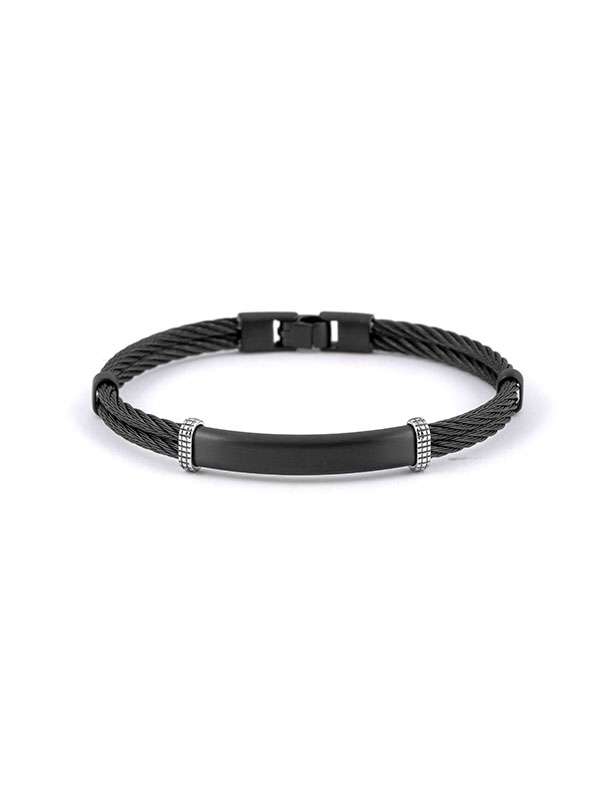 BRACCIALE BJOY BERSANI IN ACCIAIO BRUNITO MOD. 8689